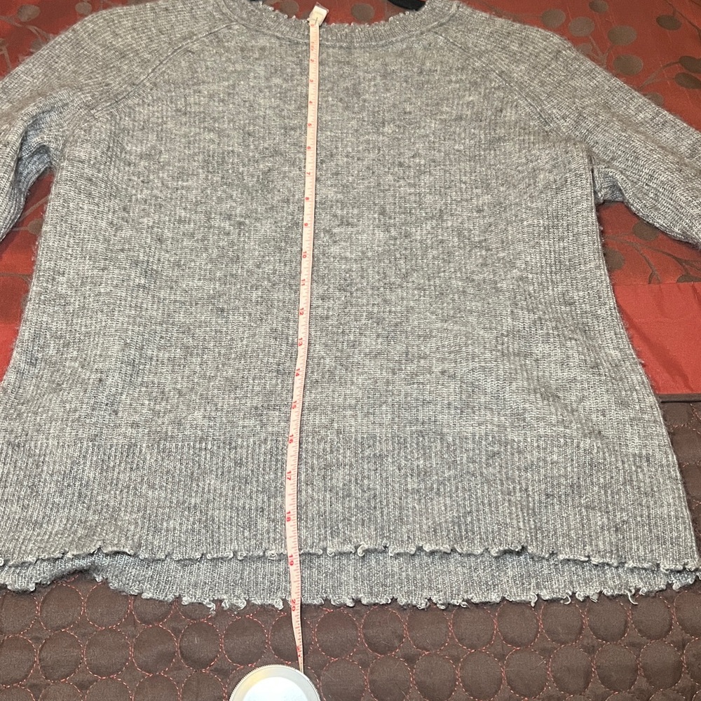 Autumn Cashmere Gray Crew Neck Cashmere Sweater size Small - Picture 10 of 15